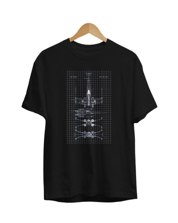 Remera Star Wars - X Wing - Planos - Unisex / Niño / Mujer