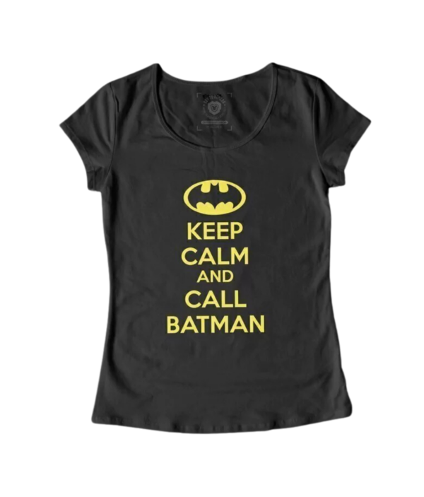Remera Keep Calm and call Batman - Mujer