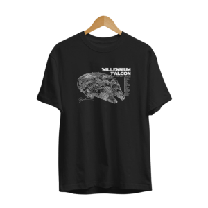 Remera Star Wars - Millennial Falcon - Planos Halcon Milenario - Unisex / Niño / Mujer